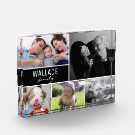Familienmehrmaliges Foto Collage Weihnachtsgeschen