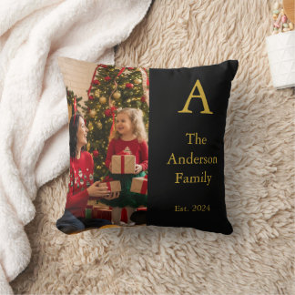 Familienmonogramm kissen