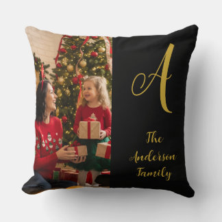 Familienmonogramm kissen