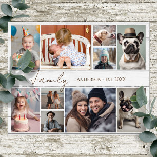 Familienname 10 Mehrere Foto Poster