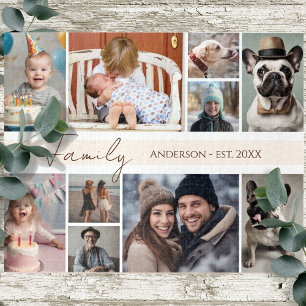 Familienname 10 Mehrere Foto Puzzle