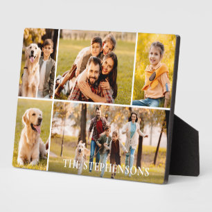 Familienname 5 Foto Collage Foto Fotoplatte