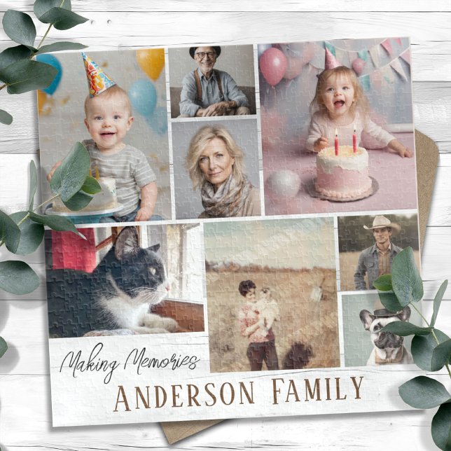Familienname 8 FotoCollage Puzzle (Von Creator hochgeladen)