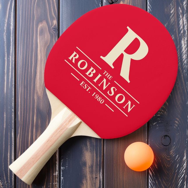 Familienname & Anfangskirsche Pink auswählen Tischtennis Schläger (Von Creator hochgeladen)