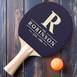 Familienname & Anfangsnacht Mitternacht Tischtennis Schläger