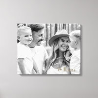 Familienname B/W Portrait Groß