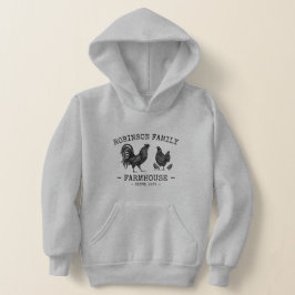 Familienname Bauernhof Hen Chicks Rooster Hoodie