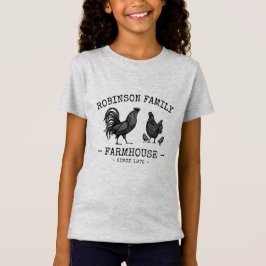 Familienname Bauernhof Hen Chicks Rooster T-Shirt