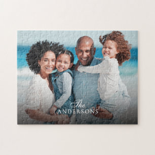 Familienname & Benutzerdefiniertes Foto Puzzle