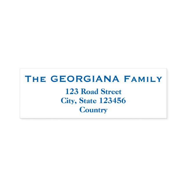 Familienname + Briefmarke zur Selbsteinschätzung d Permastempel (Design)