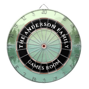 Familienname Cabin Lake Dart Board Dartscheibe