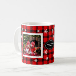 Familienname-Collage Familienname Buffalo kariert Kaffeetasse
