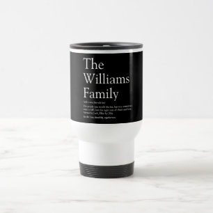 Familienname Definition Personalisiert Modern Reisebecher