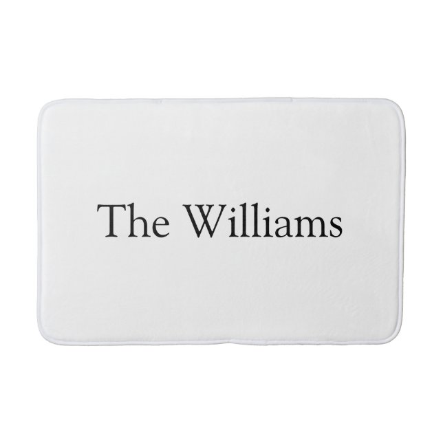 Familienname des Ehepaares anpassen Badematte (Vorderseite)