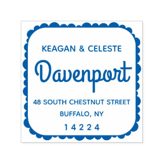 Familienname Erstellen Sie Ihre eigene Square-Rück Permastempel