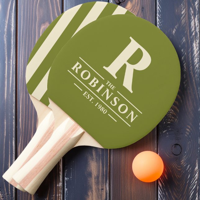 Familienname & Erstklassiges Polo Streifen Willow  Tischtennis Schläger (Von Creator hochgeladen)