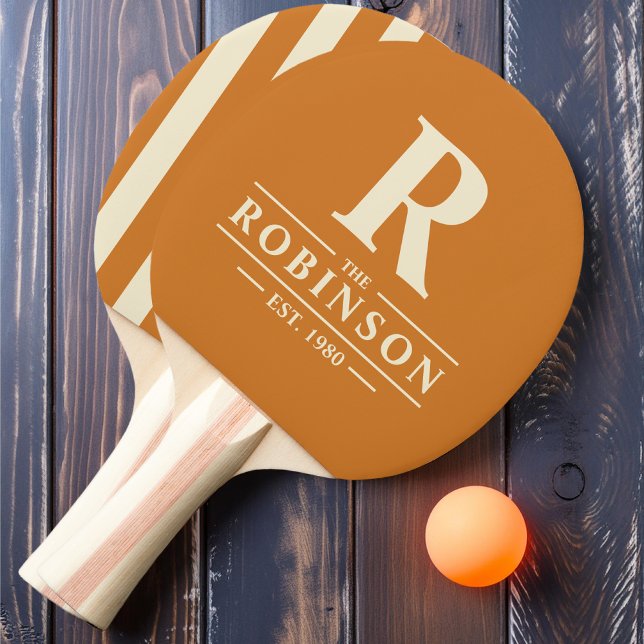 Familienname & Erstklassiges Polo Striping Honey Tischtennis Schläger (Von Creator hochgeladen)