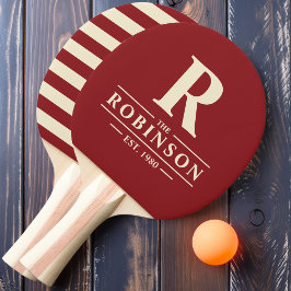 Familienname & Erstklassigkeit Tischtennis Schläger