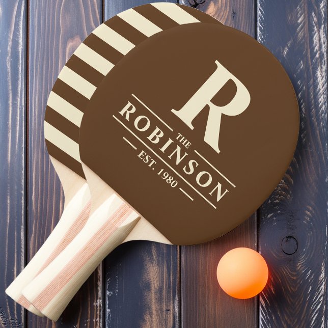 Familienname & Erstmalige Polo Deep Forest Brown Tischtennis Schläger (Von Creator hochgeladen)