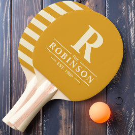 Familienname & Erstmaliger Polo Burnt Buttercup Tischtennis Schläger