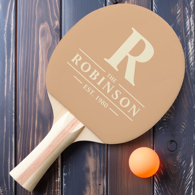 Familienname & Erstpfirsichkuss Tischtennis Schläger (Von Creator hochgeladen)