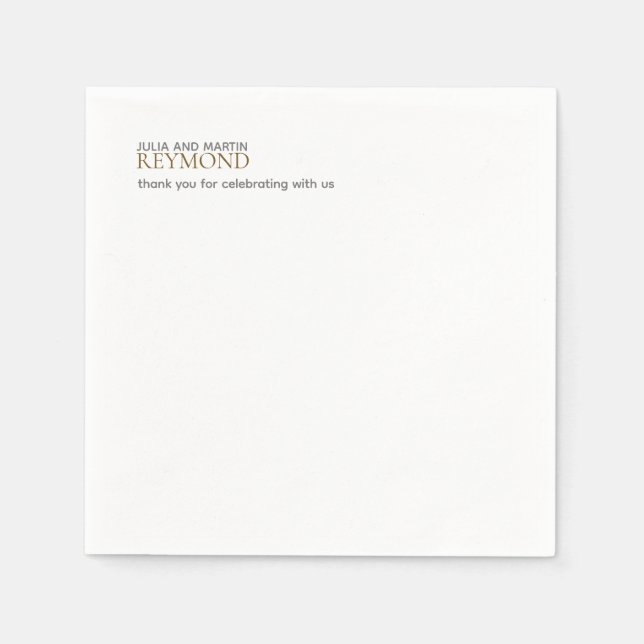 Familienname / Familienname mit benutzerdefinierte Serviette (Vorderseite)