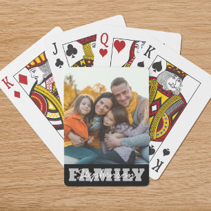 Familienname Foto Benutzerdefinierte Farben Spielkarten