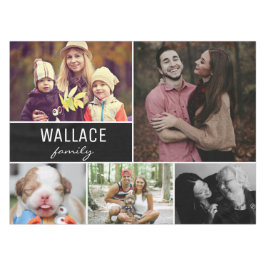 Familienname Foto Collage Wiedersehen Tischdecke