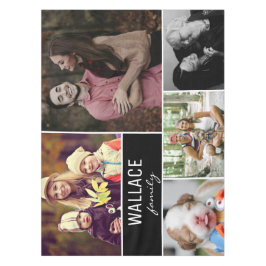 Familienname Foto Collage Wiedersehen Tischdecke
