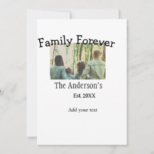 Familienname Foto Jahr rustikal vintage Urlaub hin Feiertagskarte