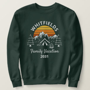 Familienname für Camping Urlaub Familienname Sweatshirt