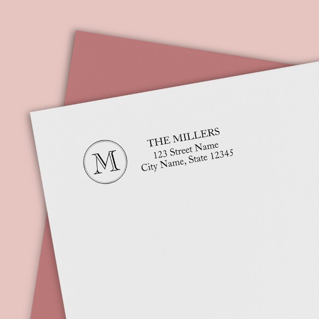 Familienname für das Monogramm, rund um die Grenze Permastempel (Von Creator hochgeladen)