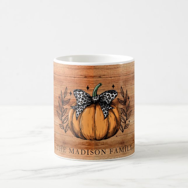 Familienname Herbst Kürbis  Kaffeetasse (Mittel)