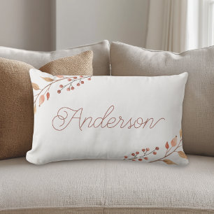 Familienname Herbstlaub Lendenkissen