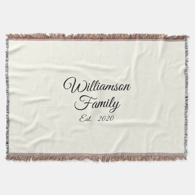 Familienname, Jahr, Anzahl Elfenbein anpassen Decke (Vorderseite)