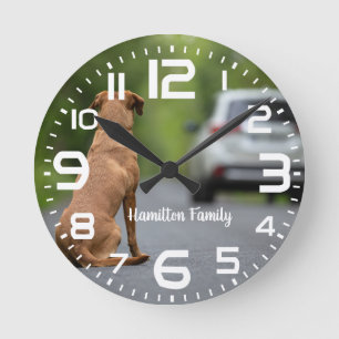 Familienname Labrador Hundeschalter Uhr