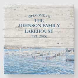 Familienname Lake House Untersetzer