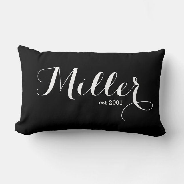 Familienname Lumbar Pillow - Miller Lendenkissen (Vorderseite)
