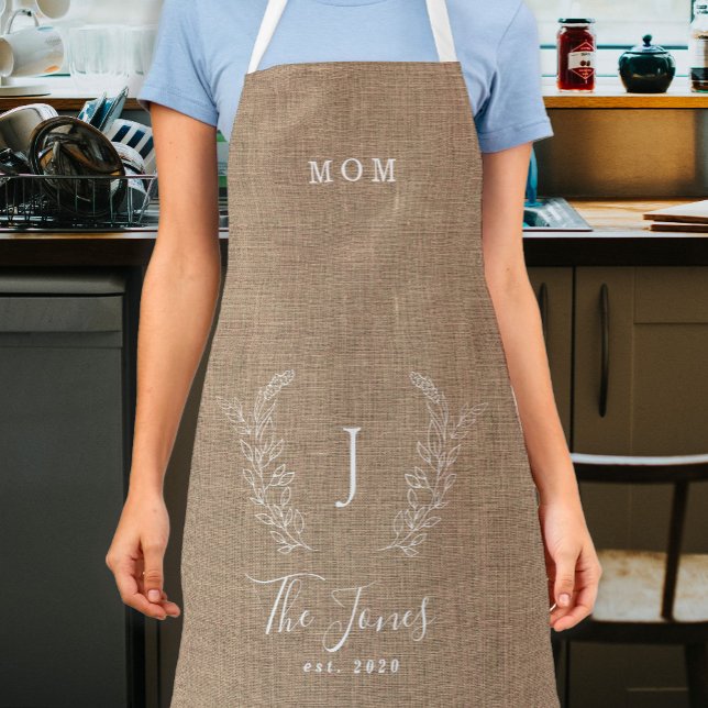Familienname Monogramm personalisierte rustikale B Schürze (Von Creator hochgeladen)