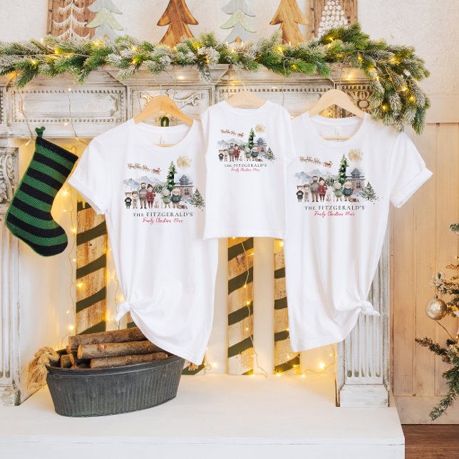 Familienname | Niedlich Family Wiedersehen Christm T-Shirt (Von Creator hochgeladen)