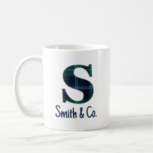 Familienname oder Firmenname Karo-Buchstabe s Init Kaffeetasse