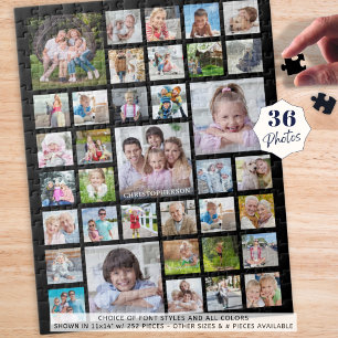 Familienname oder Titel Schwarz Puzzle