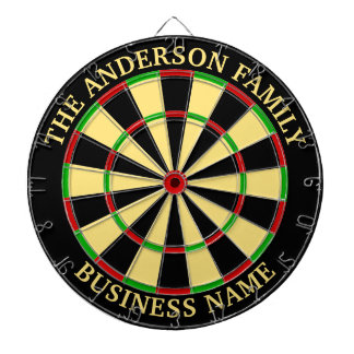 Familienname Personalisiert Blue Dartboard Dartscheibe