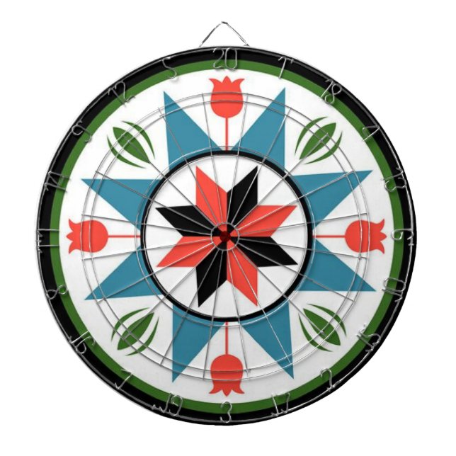 Familienname Personalisiert Blue Dartboard Dartscheibe (vorne)