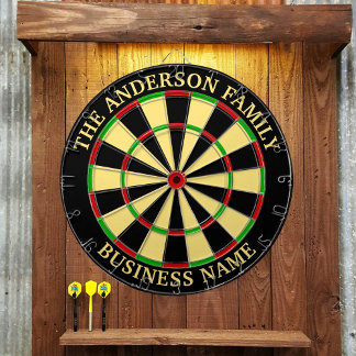 Familienname Personalisiert Blue Dartboard Dartscheibe
