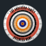 Familienname Personalisiert Blue Dartboard Dartscheibe<br><div class="desc">Ein Dartboard ist ein beliebtes Freizeit- und Wettbewerbsspiel, das Spielern aller Altersgruppen und Qualifikationsebenen Stunden Spaß bietet. Typisch aus Sisalfasern, Kork oder elektronischen Komponenten, sind die Dartboards so konzipiert, dass sie den Einflüssen von Darts standhalten und gleichzeitig präzise Scoringzonen bieten. Die Standard-Dartboards verfügen über ein kreisförmiges Design mit nummerierten Abschnitten...</div>