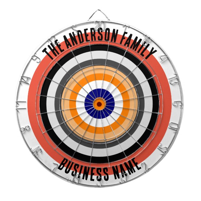 Familienname Personalisiert Blue Dartboard Dartscheibe (vorne)