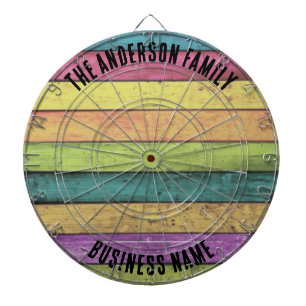 Familienname Personalisiert Blue Dartboard Dartscheibe