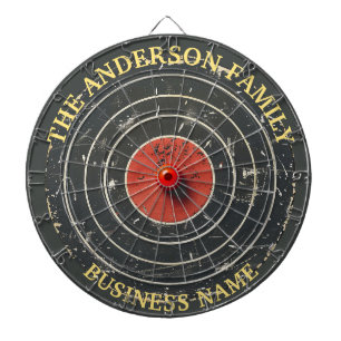 Familienname Personalisiert Blue Dartboard Dartscheibe