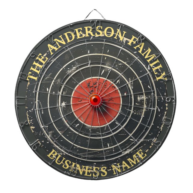 Familienname Personalisiert Blue Dartboard Dartscheibe (vorne)